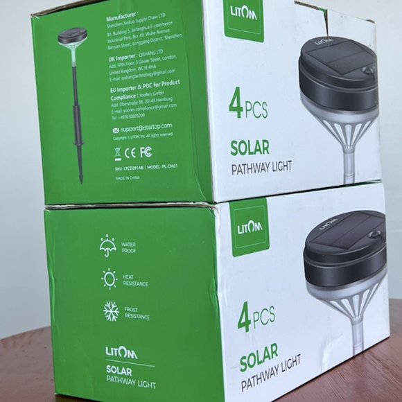 LITOM solar pathway light 4pcs adjustable height BNIB - Picture 5 of 11